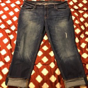 Old Navy Boyfriend Skinny Crop Jeans 12 Regular